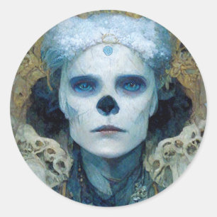 Ice Witch 3 Fantasy Sci-Fi Ronde Sticker