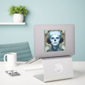 Ice Witch 3 Fantasy Sci-Fi Sticker (Laptop op bureau)