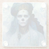 Ice Witch 4 Fantasy Sci-Fi Glazen Onderzetter (Achterkant)