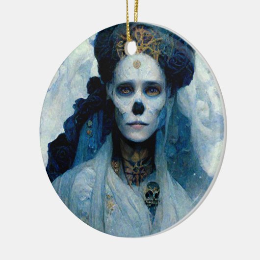 Ice Witch 4 Fantasy Sci-Fi Keramisch Ornament (Links)