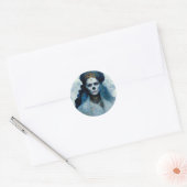 Ice Witch 4 Fantasy Sci-Fi Ronde Sticker (Envelop)