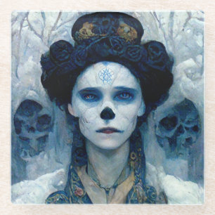 Ice Witch 5 Fantasy Sci-Fi Glazen Onderzetter