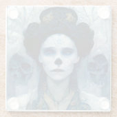 Ice Witch 5 Fantasy Sci-Fi Glazen Onderzetter (Achterkant)