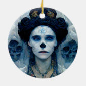 Ice Witch 5 Fantasy Sci-Fi Keramisch Ornament (Achterkant)