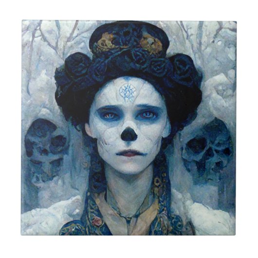 Ice Witch 5 Fantasy Sci-Fi Tegeltje (Voorkant)