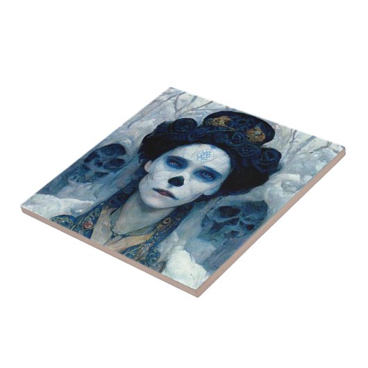 Ice Witch 5 Fantasy Sci-Fi Tegeltje (Zijkant)