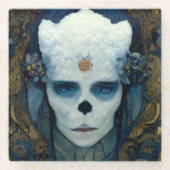 Ice Witch Fantasy Sci-Fi Art Glazen Onderzetter (Voorkant)