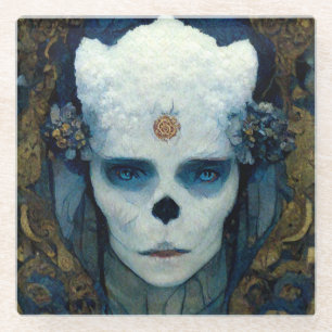 Ice Witch Fantasy Sci-Fi Art Glazen Onderzetter