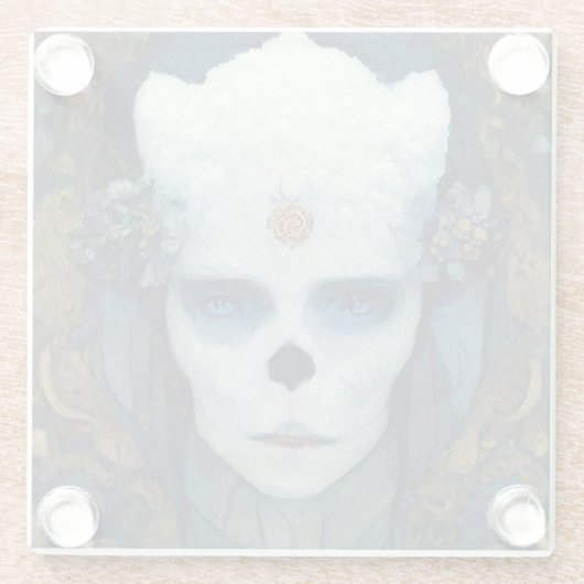 Ice Witch Fantasy Sci-Fi Art Glazen Onderzetter (Achterkant)