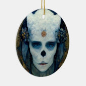 Ice Witch Fantasy Sci-Fi Art Keramisch Ornament (Rechts)