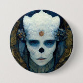 Ice Witch Fantasy Sci-Fi Art Ronde Button 7,6 Cm (Voorkant)