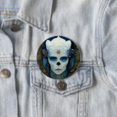 Ice Witch Fantasy Sci-Fi Art Ronde Button 7,6 Cm (In situ)