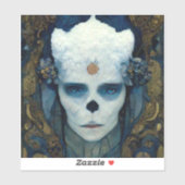 Ice Witch Fantasy Sci-Fi Art Sticker (Vel)