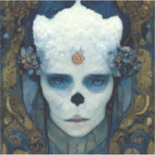 Ice Witch Fantasy Sci-Fi Art Sticker (Voorkant)