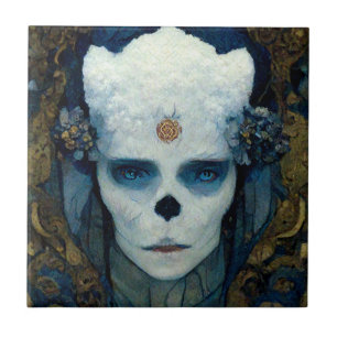 Ice Witch Fantasy Sci-Fi Art Tegeltje