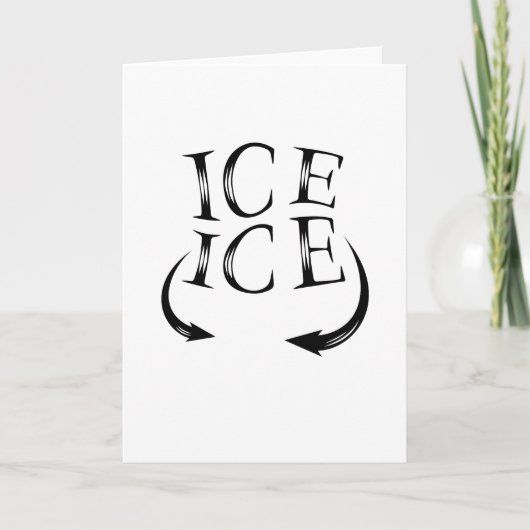 Ice X2 Baby aankondiging voor zwangere vrouwen (Voorkant)
