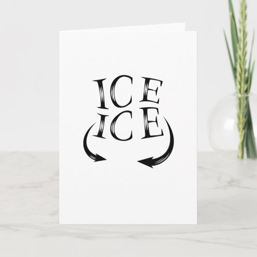 Ice x2 Baby aankondiging voor zwangere vrouwen (Voorkant)