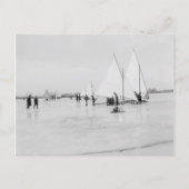 Ice Yachting on Lake St. Clair Briefkaart (Voorkant)