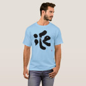 iCe zwarte voorafdruk T-shirt (Voorkant volledig)