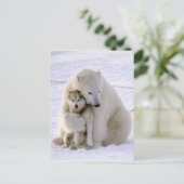 Icebeer en Dog Briefkaart (Staand voorkant)