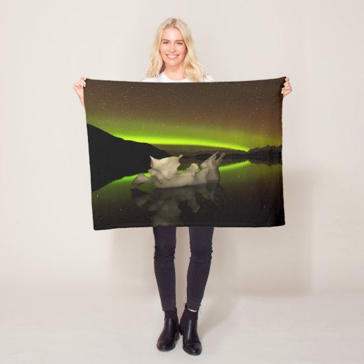 Iceberg Aurora Fleece Deken (In situ)