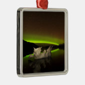 Iceberg Aurora Metalen Ornament (Rechts)