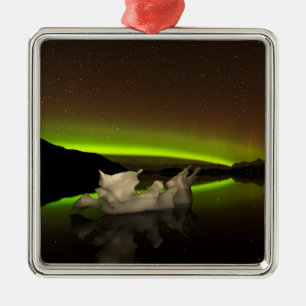 Iceberg Aurora Metalen Ornament