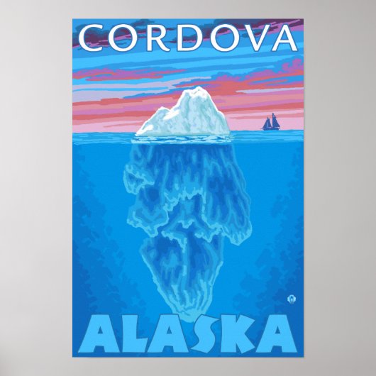 Iceberg Cross Section - Cordova, Alaska Poster (Voorkant)
