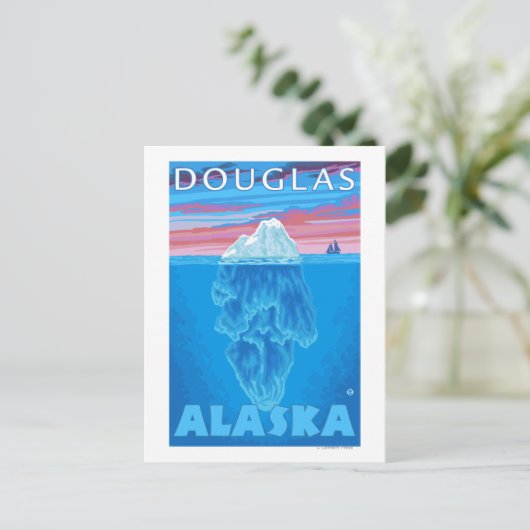 Iceberg Cross Section - Douglas, Alaska Briefkaart (Staand voorkant)