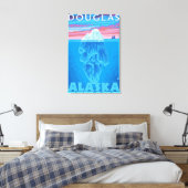 Iceberg Cross Section - Douglas, Alaska Canvas Afdruk (Insitu (Slaapkamer))