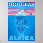 Iceberg Cross Section - Douglas, Alaska Poster (Voorkant)