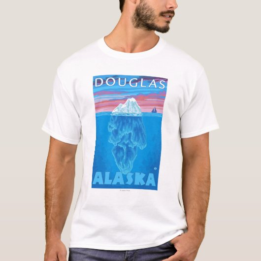 Iceberg Cross Section - Douglas, Alaska T-shirt (Voorkant)