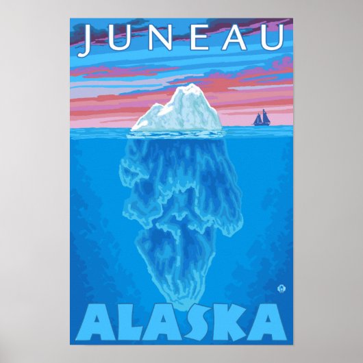 Iceberg Cross Section - Juneau, Alaska Poster (Voorkant)