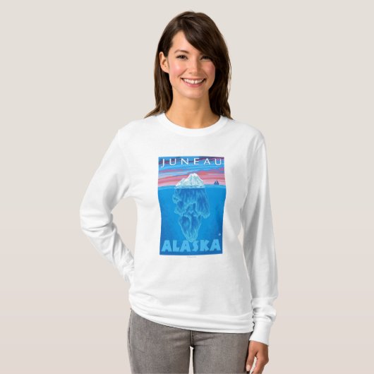 Iceberg Cross Section - Juneau, Alaska T-shirt (Voorkant volledig)