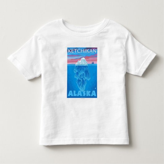 Iceberg Cross Section - Ketchikan, Alaska Kinder Shirts (Voorkant)