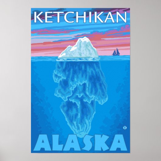 Iceberg Cross Section - Ketchikan, Alaska Poster (Voorkant)