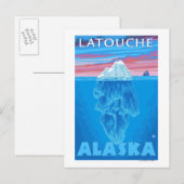 Iceberg Cross Section - Latouche, Alaska Briefkaart (Voorkant / Achterkant)