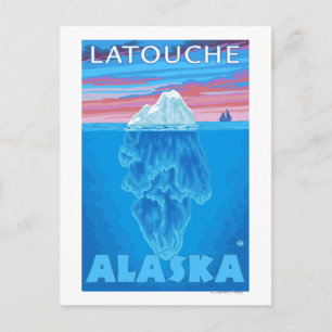 Iceberg Cross Section - Latouche, Alaska Briefkaart