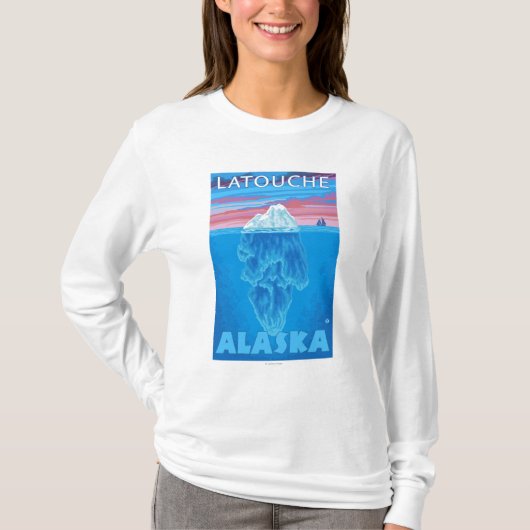 Iceberg Cross Section - Latouche, Alaska T-shirt (Voorkant)
