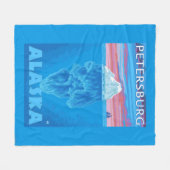 Iceberg Cross Section - Petersburg, Alaska Fleece Deken (Voorkant (Horizontaal))