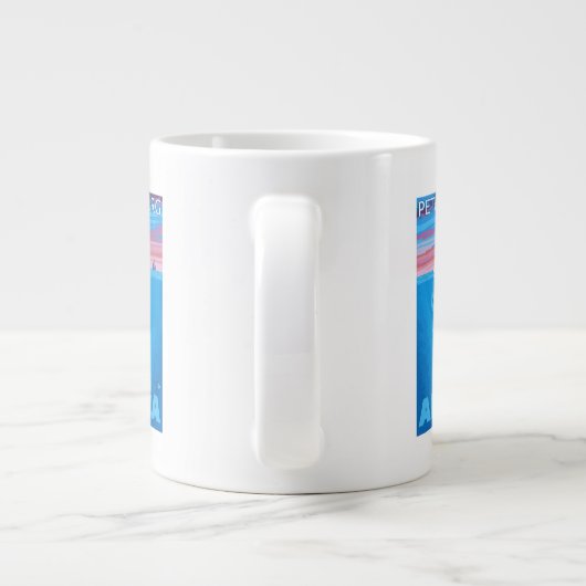 Iceberg Cross Section - Petersburg, Alaska Grote Koffiekop (Achterkant)