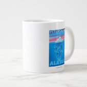 Iceberg Cross Section - Petersburg, Alaska Grote Koffiekop (Voorkant rechts)