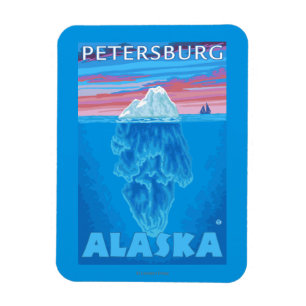 Iceberg Cross Section - Petersburg, Alaska Magneet
