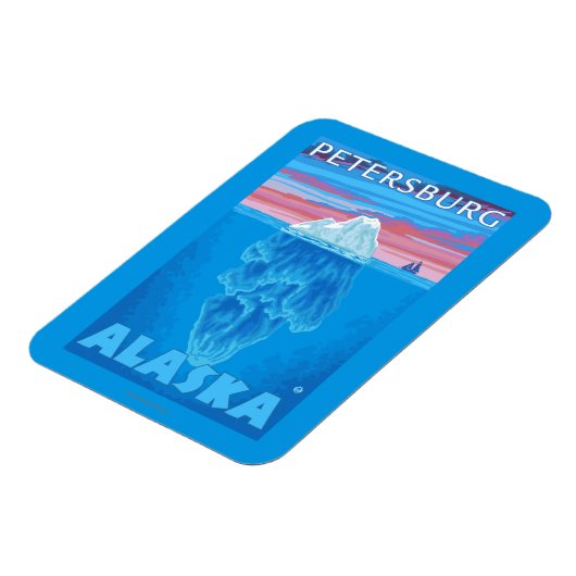 Iceberg Cross Section - Petersburg, Alaska Magneet (Linkerzijde)