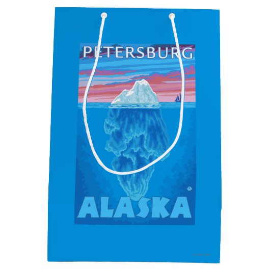 Iceberg Cross Section - Petersburg, Alaska Medium Cadeauzakje (Achterkant)