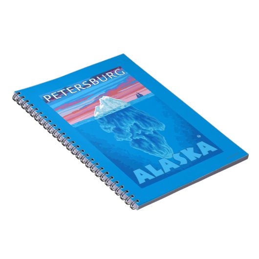 Iceberg Cross Section - Petersburg, Alaska Notitieboek (Rechterzijde)