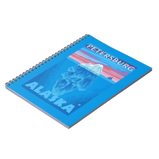 Iceberg Cross Section - Petersburg, Alaska Notitieboek (Linkerzijde)