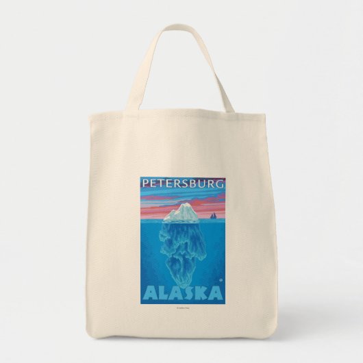 Iceberg Cross Section - Petersburg, Alaska Tote Bag (Voorkant)