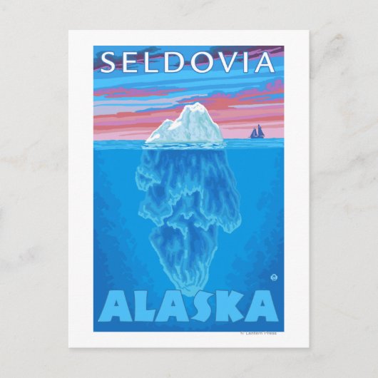 Iceberg Cross Section - Seldovia, Alaska Briefkaart (Voorkant)