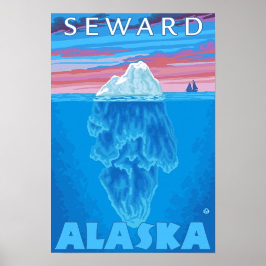 Iceberg Cross Section - Seward, Alaska Poster (Voorkant)